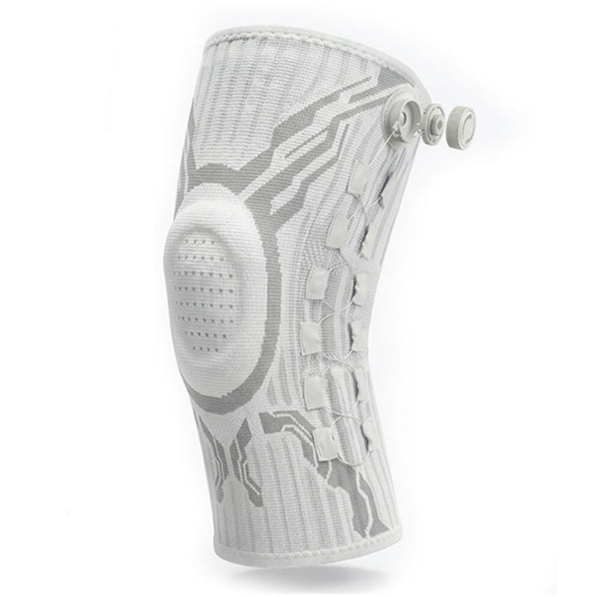 Bandagebank Kniebandage, Seitenansicht