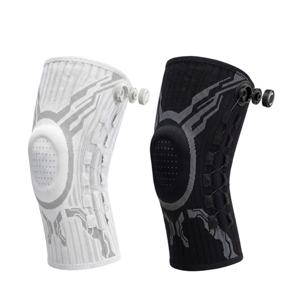 Bandagebank Kniebandage in Grau und Schwarz