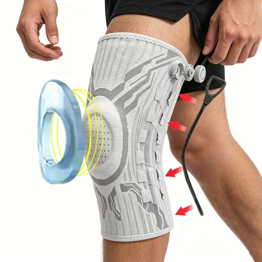Bandagebank Kniebandage wird angelegt